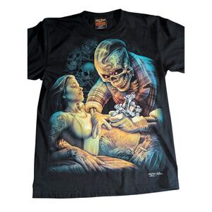Rock Chang HIGH DEFINITION L Skeleton Tattoo Artist Graphic T-Shirt